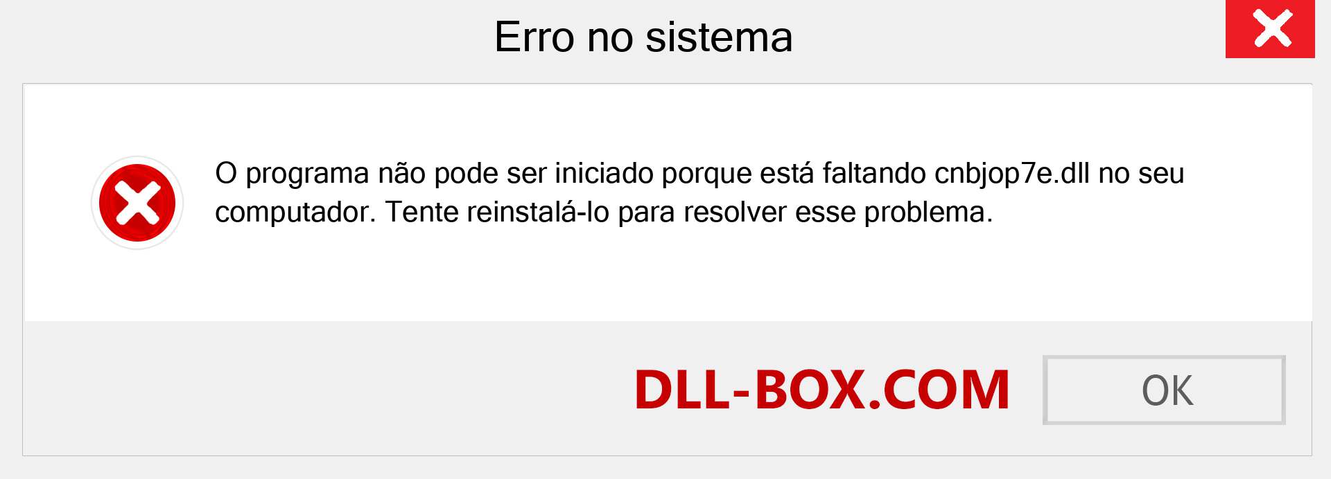 Arquivo cnbjop7e.dll ausente ?. Download para Windows 7, 8, 10 - Correção de erro ausente cnbjop7e dll no Windows, fotos, imagens